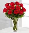 The Long Stem Red Rose Bouquet by FTD - VASE INCLUDED Online