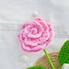 Gift Timeless Love Handcrafted Crochet Pink Rose