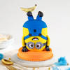 Topsy-Turvy Minion Fondant Cake (3 Kg)