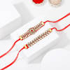 Gift Traditional Kundan Work Bhaiya Bhabhi Rakhis