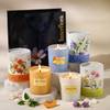 Buy Trio of Scented Candles 150gms - Peach Mandarin, Gardenia Glow & The First Rain