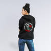 Buy Uber Cool Black Skull Print Hoodie
