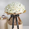 Buy Ultimate 100 White Roses Hand Tied