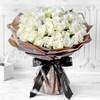 Unforgettable 50 White Roses Hand Tied Online
