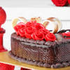 Shop Valentine Roses Chocolate Fondant Cake