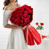 Buy Valentine's Day 25 Red Roses Bouquet