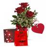 Valentine's Day Red Roses with Belgian Truffles Online