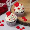 Gift Valentines Chocolate Heart Cupcakes - Set Of 4