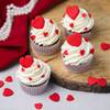 Buy Valentines Chocolate Heart Cupcakes - Set Of 4