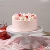 Valentines Pink Romance Strawberry Vanilla Cake (300 Gm) Online