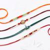 Buy Vibrant Beads And CZ Rakhis - Set Of 4