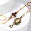 Gift Victorian Bhai Bhabhi Rakhi Set
