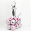 Shop Whimsical Celebration - Balloon Arrangement - Pink And Silver