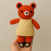 Whimsical Handcrafted Crochet Cat - Single Piece