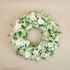 White and Green Funeral Wreath