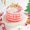 Gift White And Red Christmas Drip Cake (1kg)