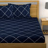 Shop Window Pane Checks Printed Double Bedsheet
