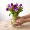 Gift Women's Day Elegant Purple Tulips Arrangement