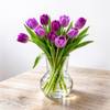 Women's Day Elegant Purple Tulips Arrangement Online