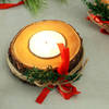 Gift Wooden Decorative Block Candles- Set of 2