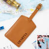 Gift World Compass Personalized Leather Travel Combo - Tan