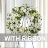 Wreath with ribbon