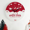 Xmas Santa Wooden Wall Clock Online