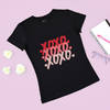 XOXO Womens Cotton Tee - Black