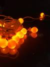 Buy Yellow Elegant Small Ball Decoration String Lights LED Copper Wire - 8m