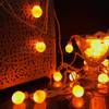 Yellow Elegant Small Ball Decoration String Lights LED Copper Wire - 8m Online