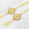Gift Yellow Radiance Evil Eye Bhaiya Bhabhi Rakhi