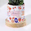 Gift You Are Mine - Haworthia Succulent With Personalized Planter