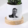 Gift Zebra Succulent Personalized With Ceramic Planter