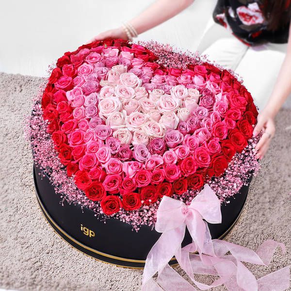 163 Mixed Roses Valentine's Day Arrangement