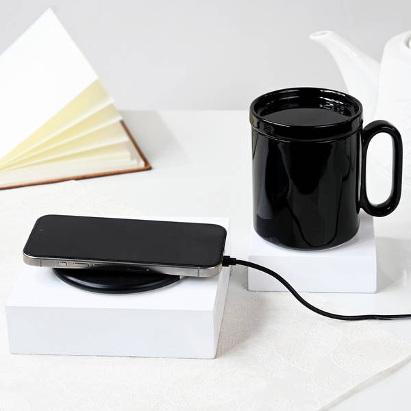 2-In-1 Mug Warmer With Wireless Charging