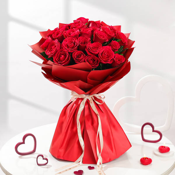 25 Red Roses Bouquet