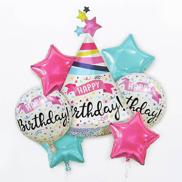 7 Happy Birthday Balloon Set