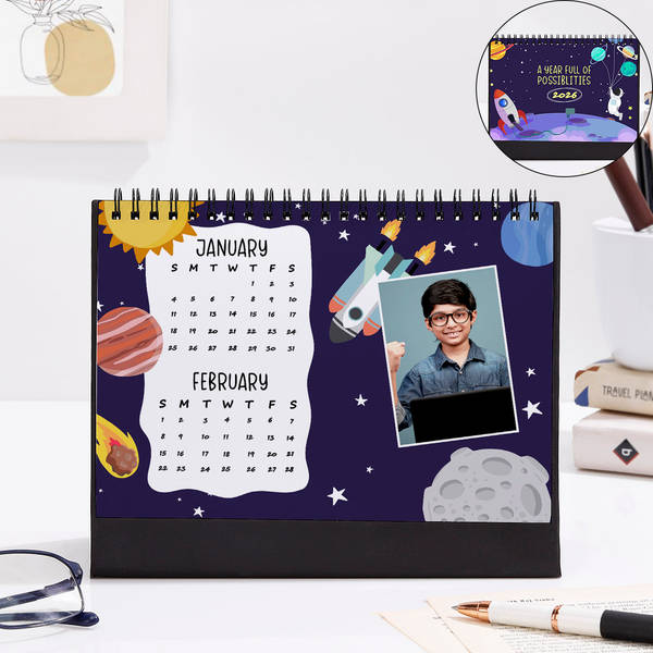 A Year Full Of Possibilities - Personalized 2026 Desk Calendar