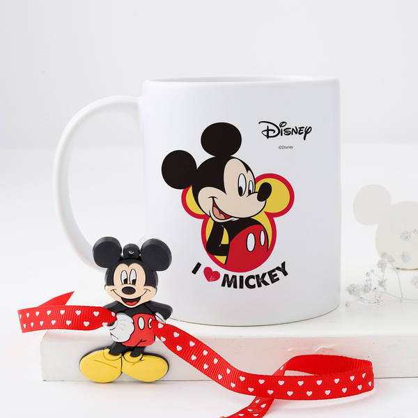 Adorable Mickey Kids Rakhi With Mug