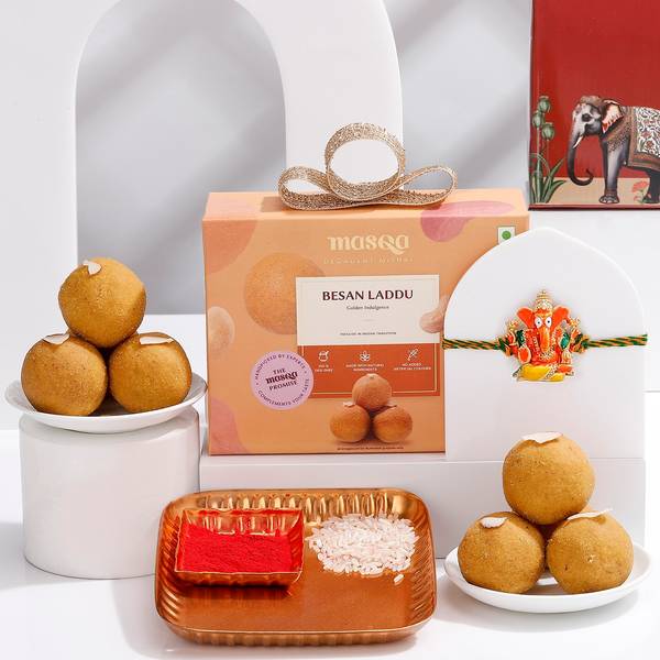 Auspicious Ganesha Rakhi Hamper