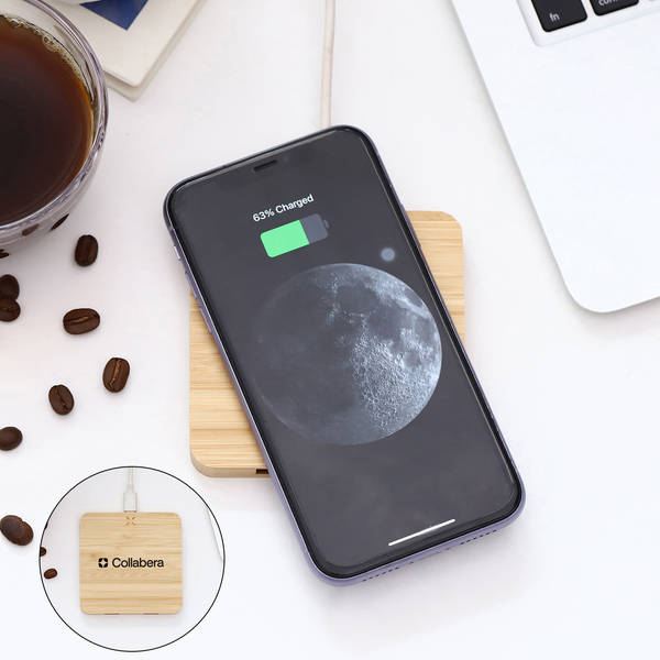 Bamboo Wireless Charger - Square