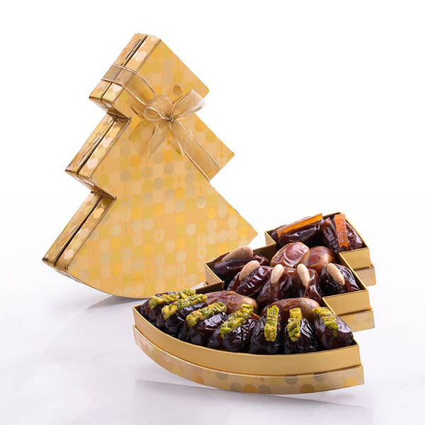 Bateel Assorted Dates Golden Tree Box 325g