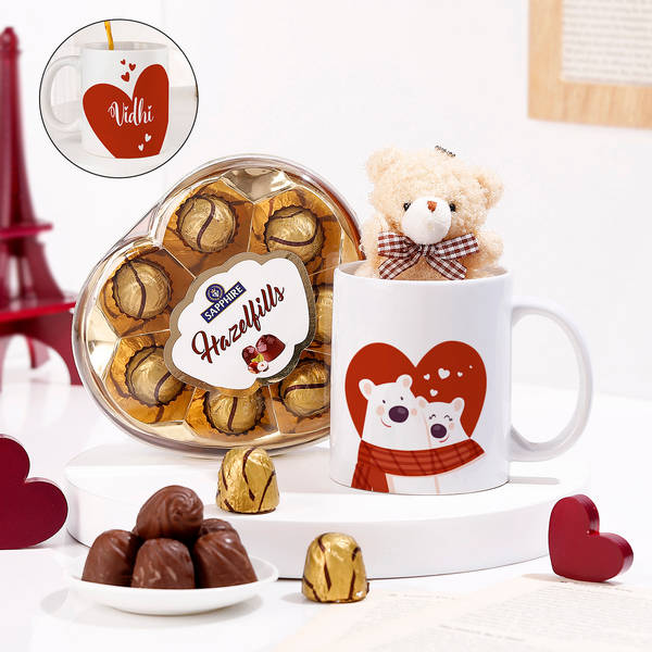Beary Cute Personalized Valentine's Day Gift Hamper