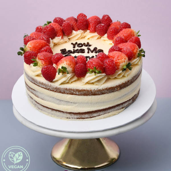 Berry Delightful Strawberry Fresh Cream Cake (1 Kg)