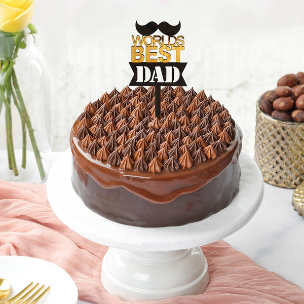Best Dad Dazzling Truffle Cake