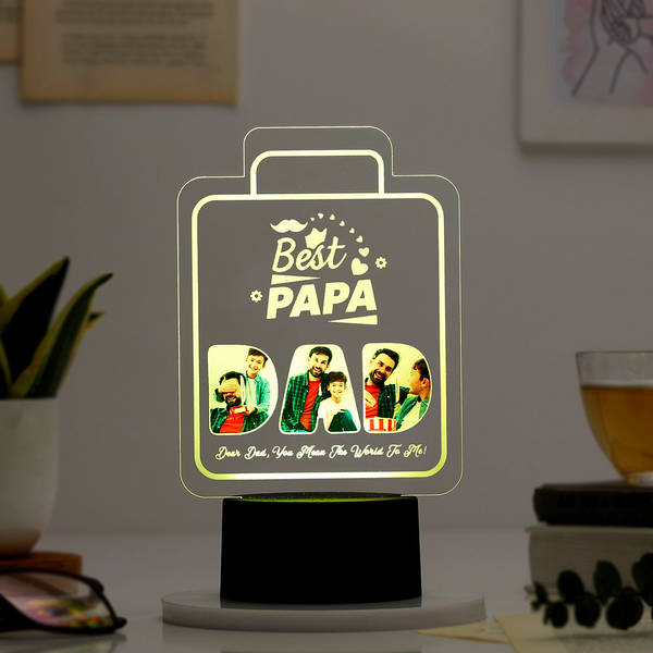 Best Papa - Personalized LED Lamp