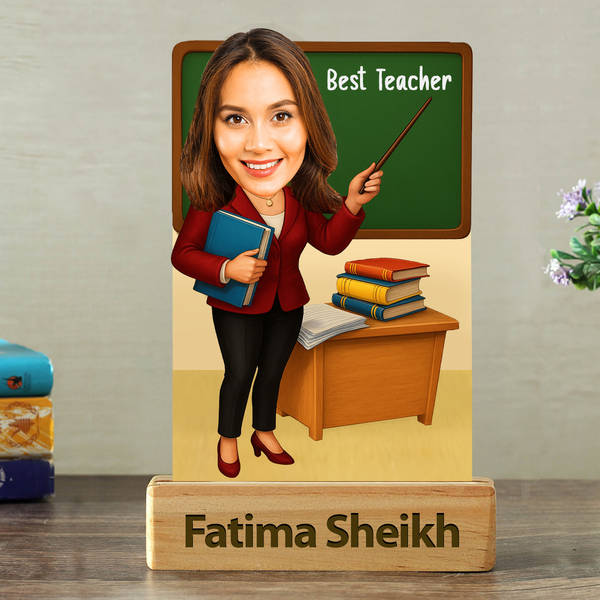 Best Teacher Personalized Caricature For Her