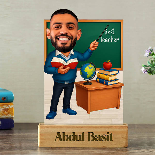 Best Teacher Personalized Caricature For Him