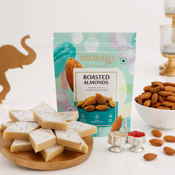 Bhai Dooj Tikka with Premium Dry Fruits and Sweets