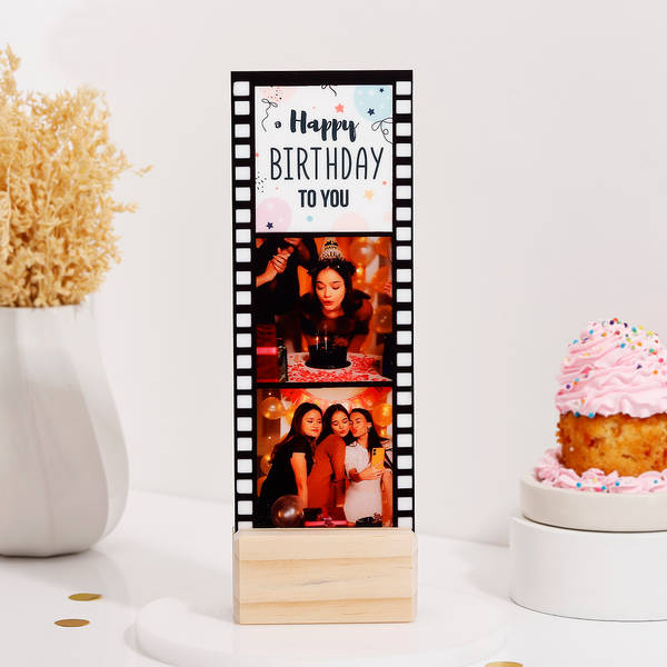 Birthday Bliss Personalized Photo Wooden Stand